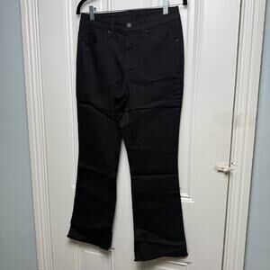 Belle by Kim Gravel‎ TripleLuxe Twill Flare Jeans Womens Size 4 Black Pants